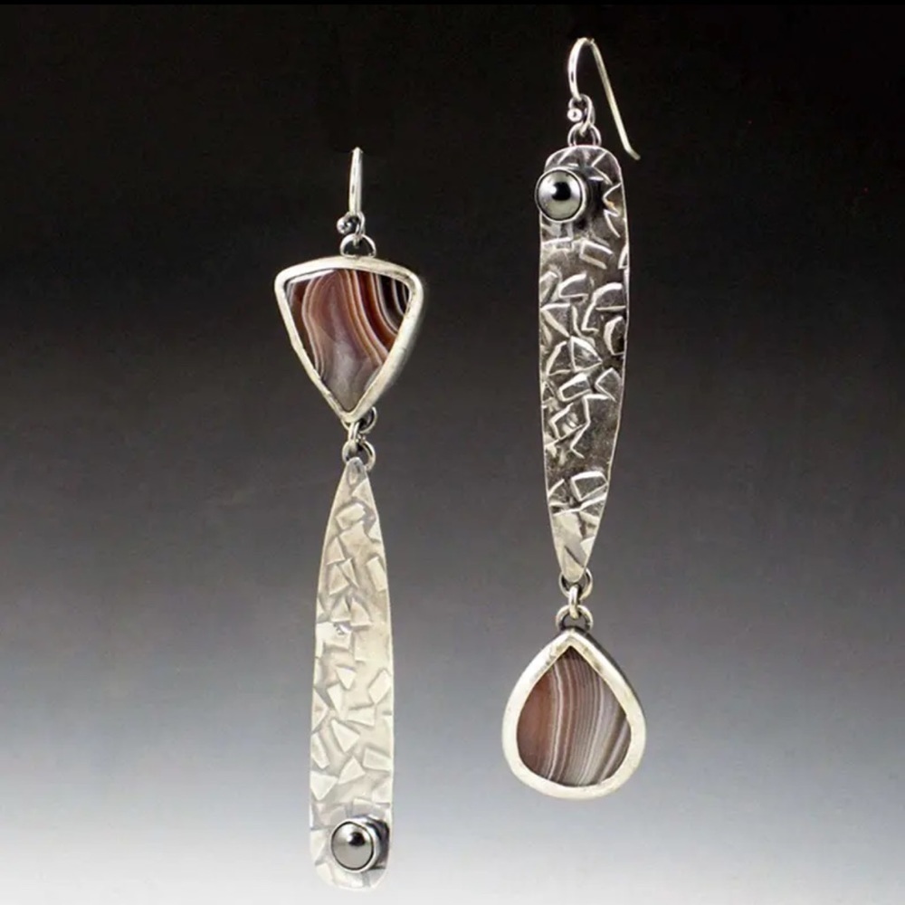 Vintage Antique Drop Earrings Jewelry Hollow Handmade Statement Dangle Earrings